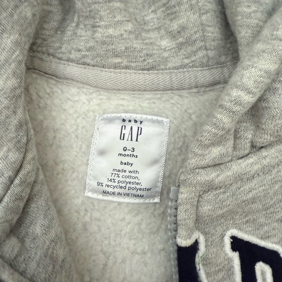Gap Hoodie, Size 0-3 Months - Picture 2 of 4
